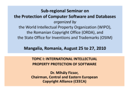 Sub-regional Seminar on the Protection of Computer