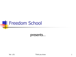 Freedom School lecture