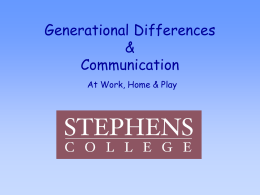 Generational Differences & Communication