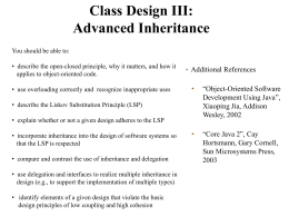 Class Design III: Good Practices and Bad Practices