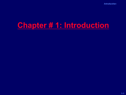 Chapter # 1: Introduction Contemporary Logic Design …