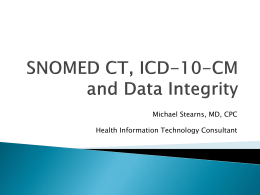 ICD-10-CM vs. SNOMED Clinical Terms