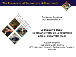 REBEL – Review of Economics of Biodiversity Loss