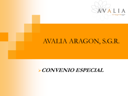 AVALIA ARAGON, S.G.R.