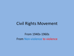 Civil Rights Movement - Camden Middle School