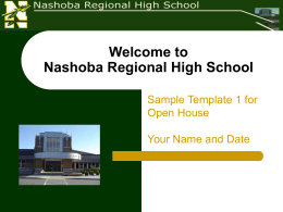 Welcome to Nashoba Regional High School