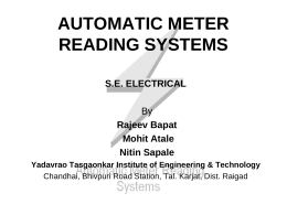 AUTOMATIC METER READING SYSTEM
