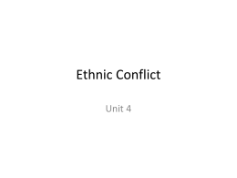 Ethnic Conflict - Conejo Valley Unified School District