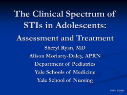 Adolescent STI Epidemiology and Treatment Strategies