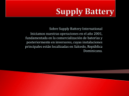 Supply Battery