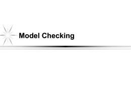 Model Checking - Michigan State University