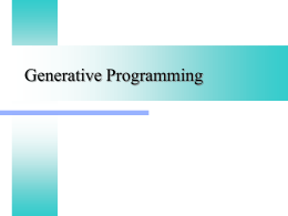 Generic Programming in C++