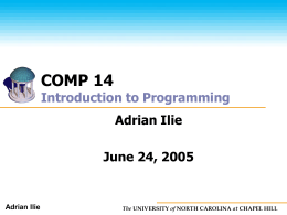 COMP 14 - Computer Science