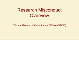 Presentation Title - IU: Office of Research Compliance
