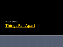 Things Fall Apart - Arlington Independent School District