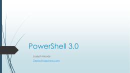 PowerShell 3.0 - DeployHappiness