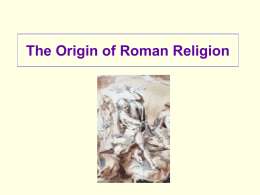 The Origin of Roman Religion
