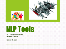 NLP Tools - Ferdowsi University of Mashhad