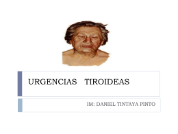 URGENCIAS TIROIDEAS