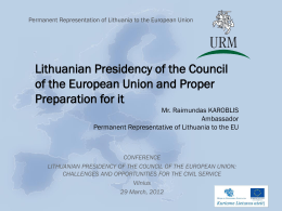 Lietuvos nuolatinė atstovybė Europos Sąjungoje