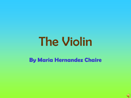 The Violin - Kasson-Mantorville Elementary