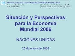 World Economic Situation and Prospects 2004