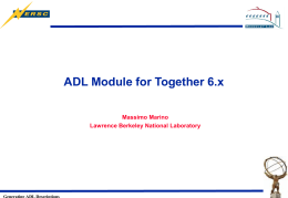 ADL Module for Together 6.x - SLAC National Accelerator