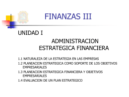 I.- INTRODUCCION A LA ADMINISTRACION FINANCIERA