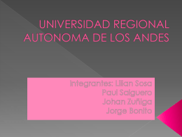 UNIVERSIDAD REGIONAL AUTONOMA DE LOS ANDES