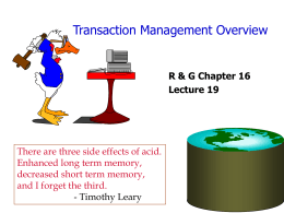 Transaction Management Overview