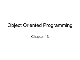 Object Oriented Programming - UAH