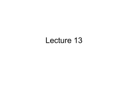 Lectures 10 & 11 - Politehnica University of Timișoara