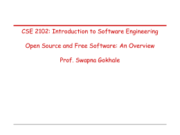CSE 230: Lecture #1 - SCHOOL OF ENGINEERING WEB