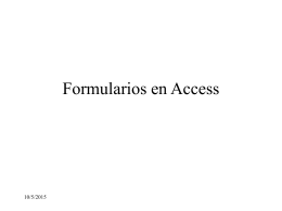 Formularios en Access