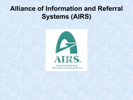 Alliance of Information and Referral Systems (AIRS)
