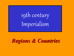 19th century Imperialism