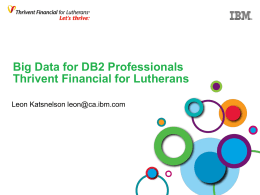 Big Data for DB2 Professionals