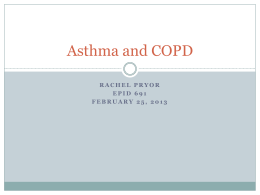 Asthma and COPD - EPID 600