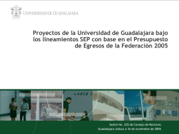 Universidad de Guadalajara - Inicio | VIII Consejo de Rectores