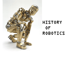 History Of Robotics