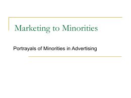 Marketing to Minorities - The University of Vermont