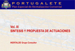 Síntesis y propuestas de actuaciones