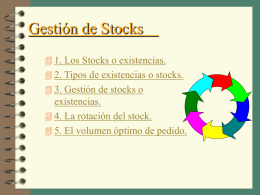 "La Gestión de Stocks".