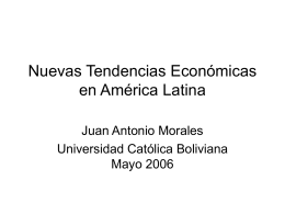 Nuevas Tendencias Económicas en América Latina