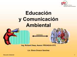 Educación y comunicación ambiental