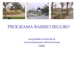 Alejandra Lunecke-Barrio Seguro