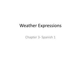 Weather Expressions