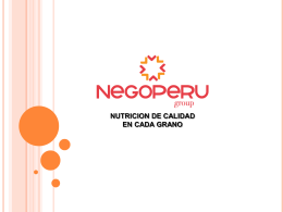 Presentación de la empresa NEGOPERU