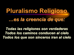 Pluralismo Religioso