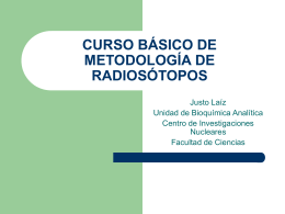 curso básico de metodología de radiosótopos